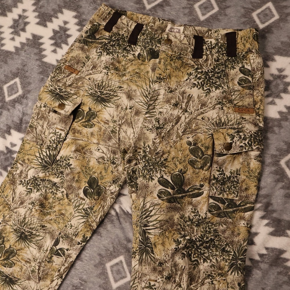 GameGuard Outdoors Cactus Camo Cargo Pants Mens 34x31" Large Desert Hunting